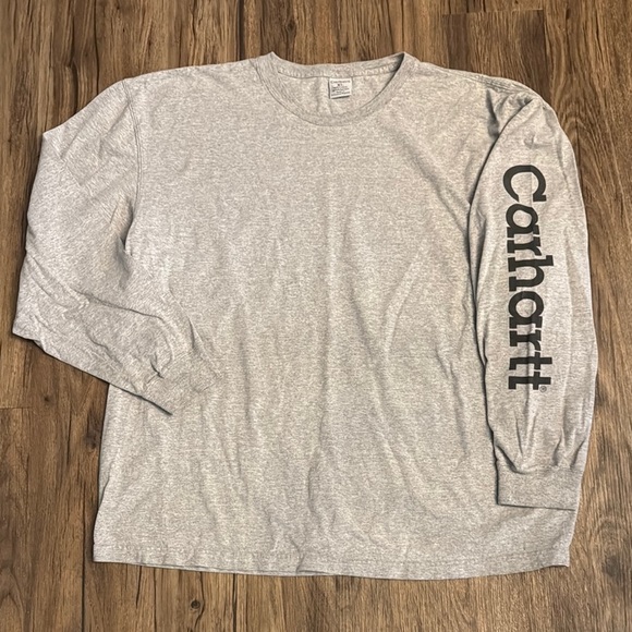 Carhartt Gray Long Sleeve Tee Classic Comfort - Picture 1 of 7